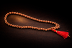 Classic Rudraksha Bead Necklace (Brown Finish)