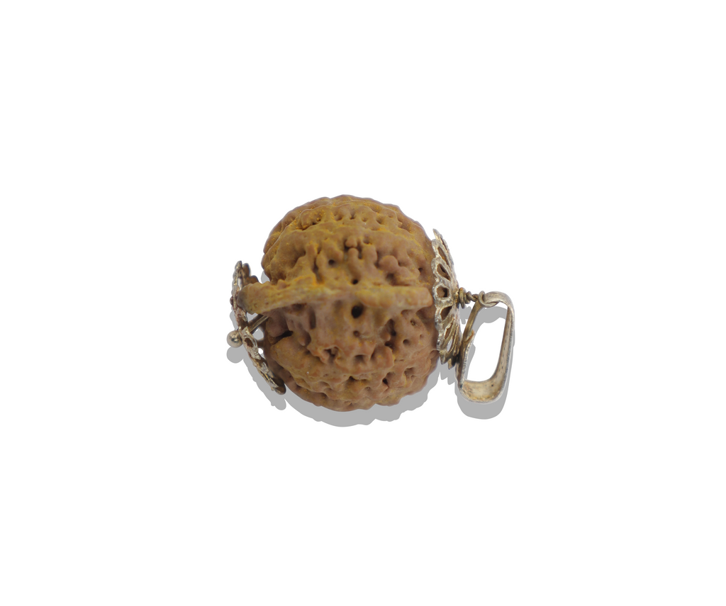 5 Mukhi Rudraksha Mala with Yellow Thread Tassel