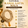 Natural Lotus Seed (Kamal Gatta) Prayer Mala – 108 Beads with Tassel