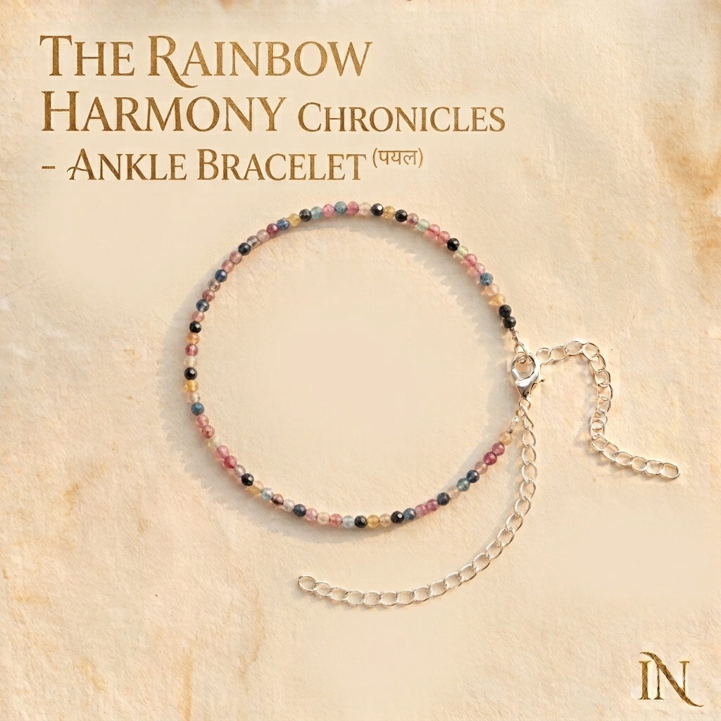 Rainbow Harmony Gemstone Anklet