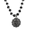 Black Bead Lord Hanuman Protection Pendant