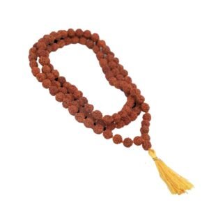 Natural 5 Mukhi Rudraksha Japa Mala – 108 Beads with Tassel for Meditation & Prayer 2 copy Natural 5 Mukhi Rudraksha Japa Mala – 108 Beads with Tassel for Meditation & Prayer