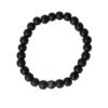 Om Black Agate Bracelet