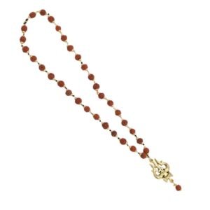 Rudraksha Trishul Damru Mala with Ek Mukhi Rudraksha Charm