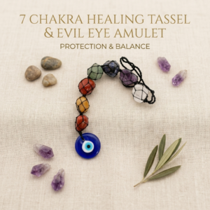 7 chakra 7 Chakra Healing Tassel & Evil Eye Amulet