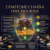 Gemstone chakra owl informative Gemstone Chakra Owl Figurine