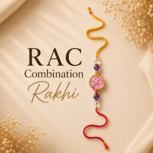 RAC Combination Crystal Rakhi