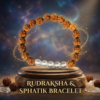 Rudraksh and sphatik braclet Rudraksh And Sphatik Braclet