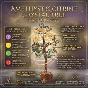Amethyst And Citrine Crystal Tree