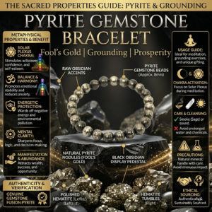 Pyrtite Gemstone Bead Braclet