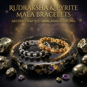 Rudraksh Mala & Pyrite Mala Braclet